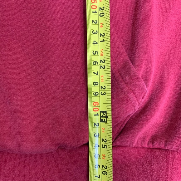 Adidas Men’s Large Zip Up Hoodie Burgundy - Picture 5 of 6